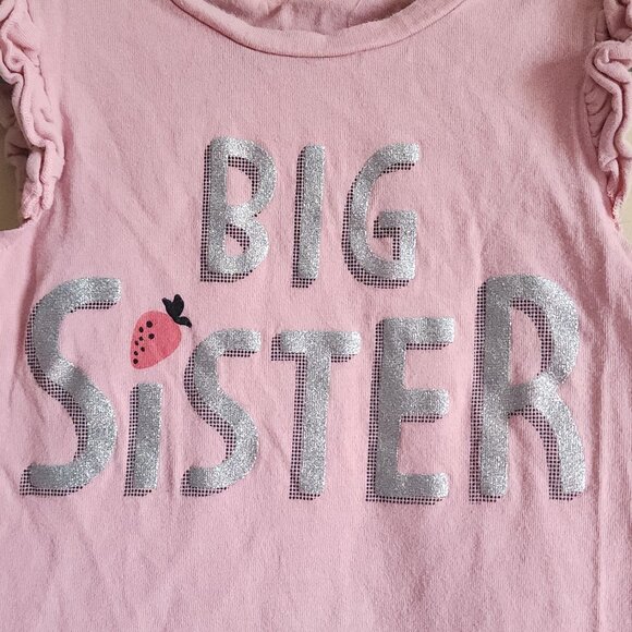 Carters "Big Sister" Short Sleeve T-Shirt. Size 2T - Picture 3 of 5